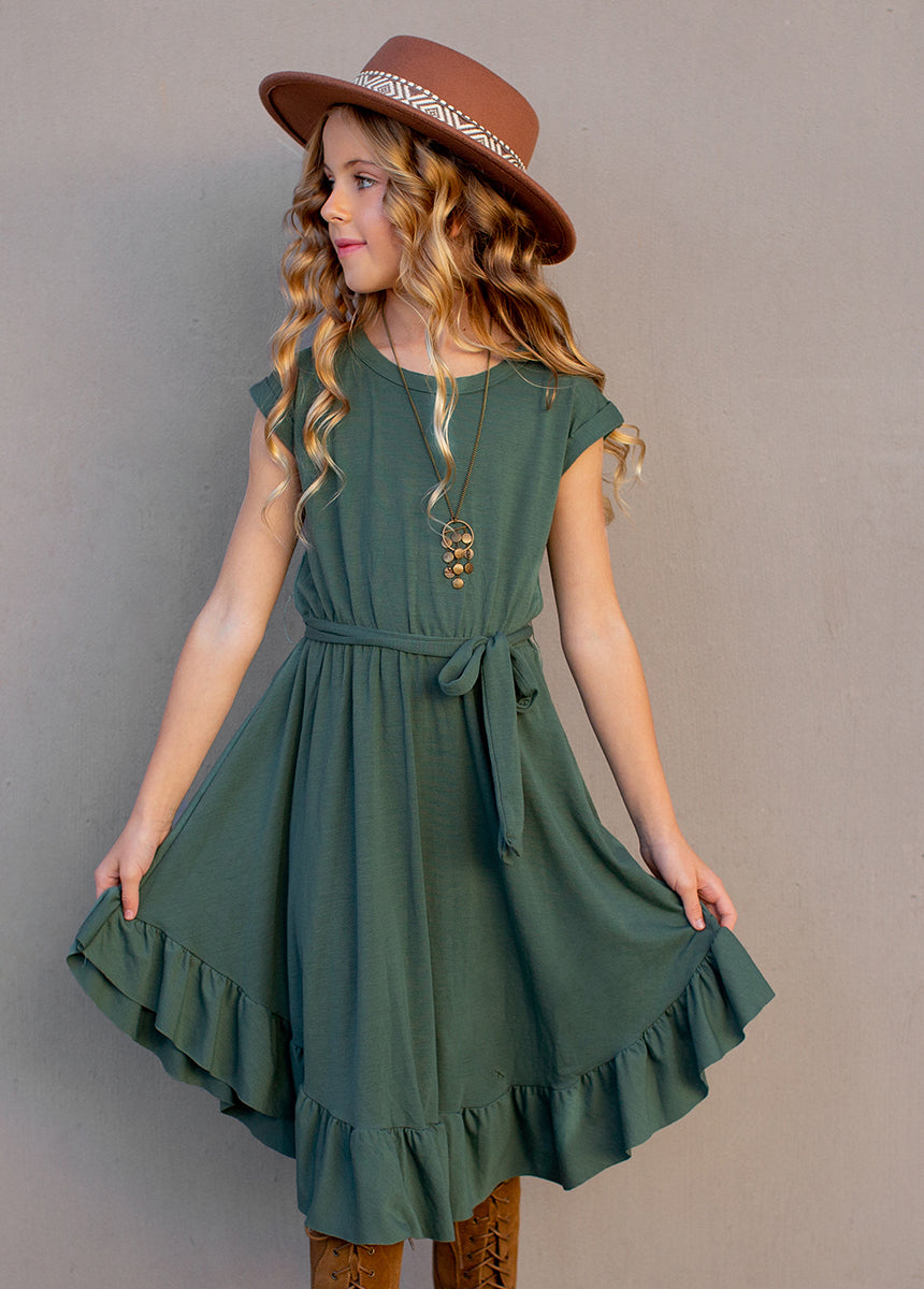 Amoura Dress in Deep Teal
