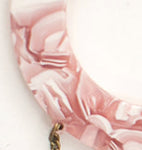 Vickey Earrings in Pink Marble