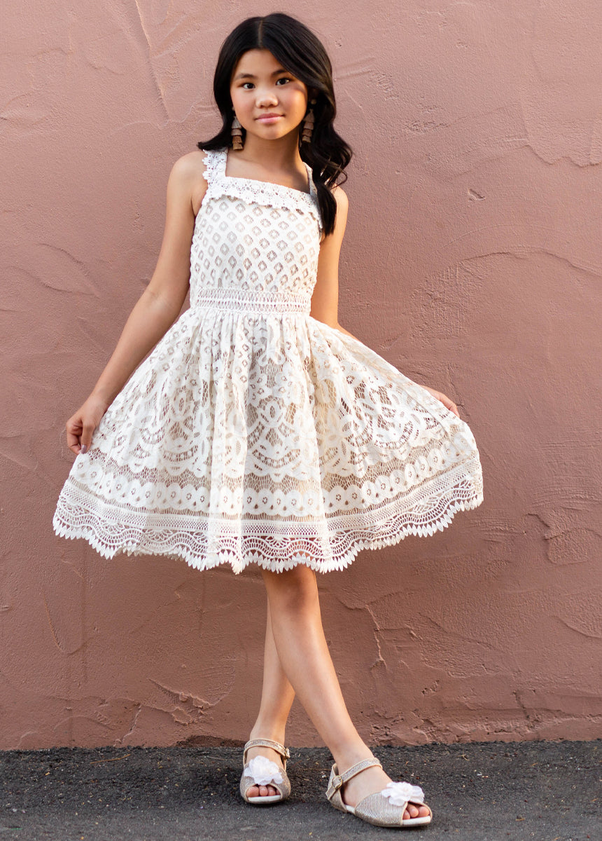 Caspia Dress in Cream