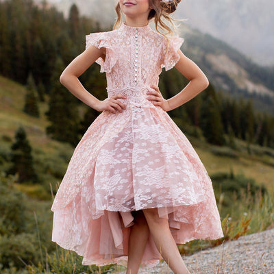 Kristy Petticoat Dress in Blush Metallic