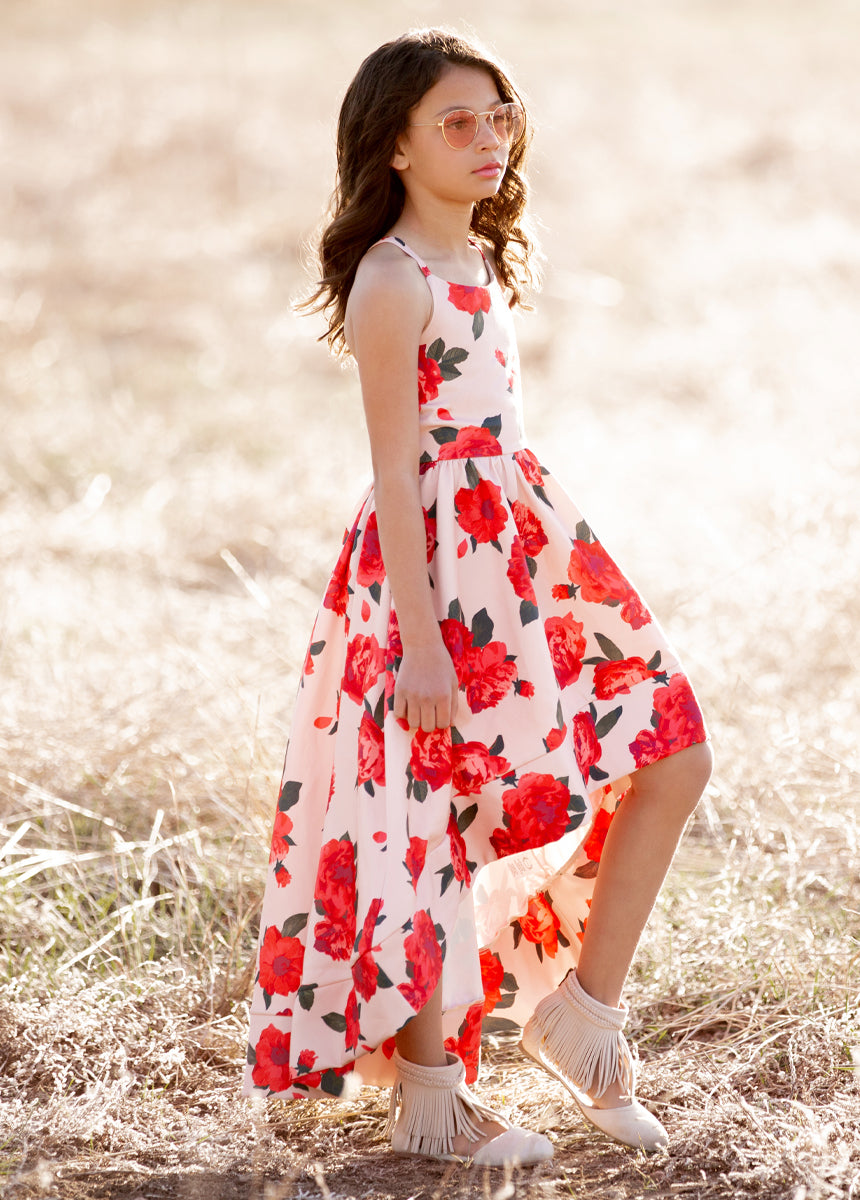 Pearl Dress in Shell Floral