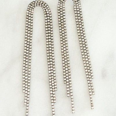 Calliope Earrings in Matte Antique Brass