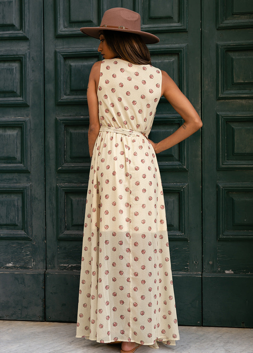 Mariam Dress in Floral Dot