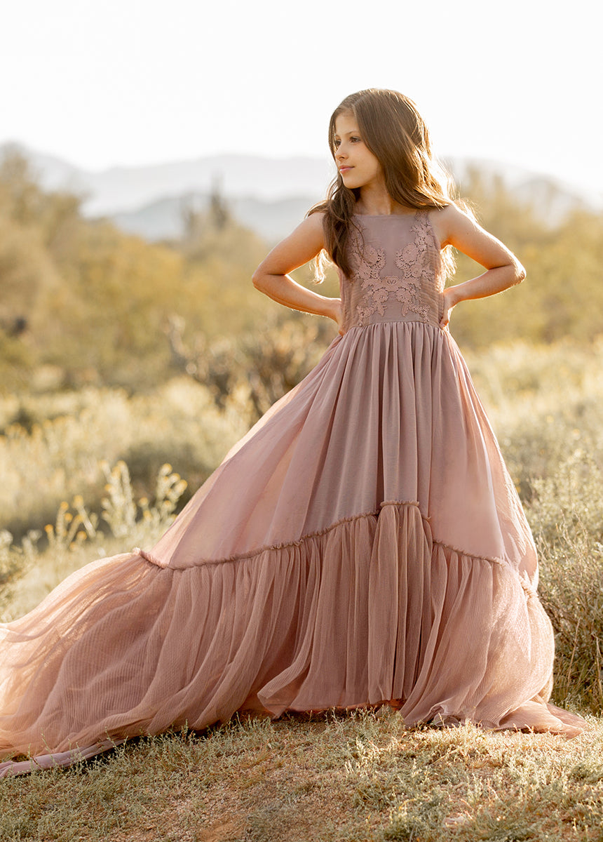 Maia Impact Dress in Rose Taupe