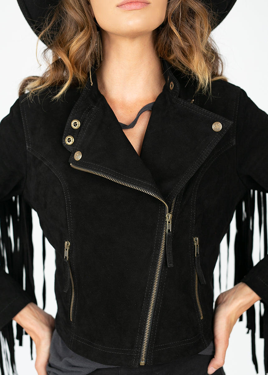 Sutherlyn Leather Jacket in Black
