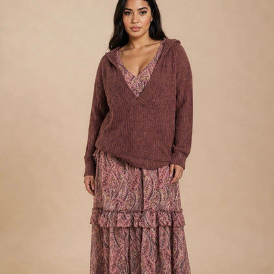 Ona Sweatshirt in Raisin
