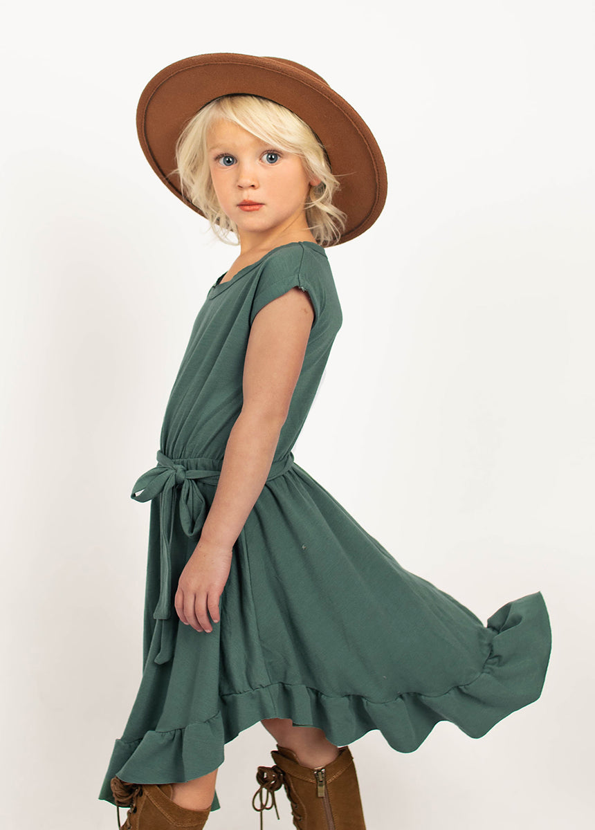 Amoura Dress in Deep Teal