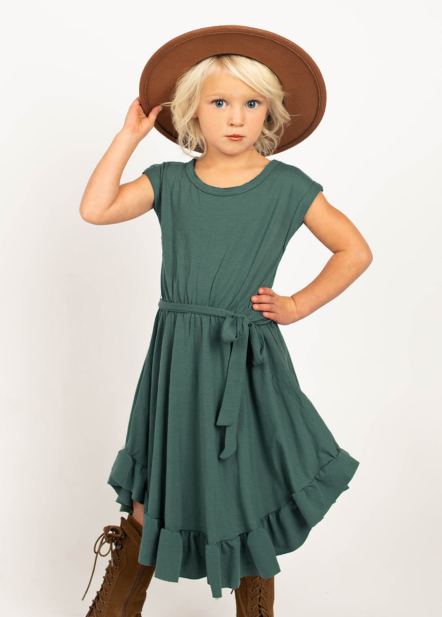 Amoura Dress in Deep Teal