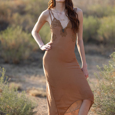 Aella Dress in Nutmeg