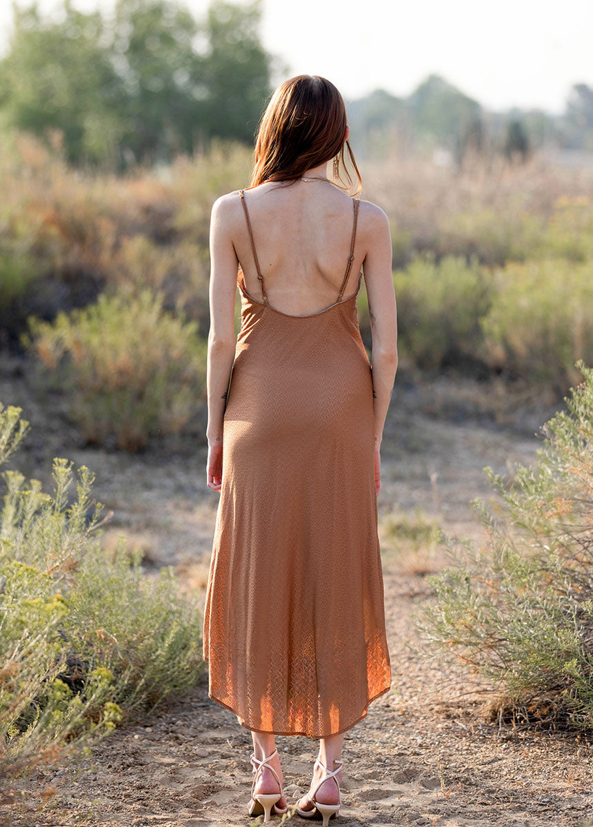 Aella Dress in Nutmeg