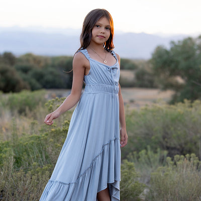 Alora Dress in Pale Blue