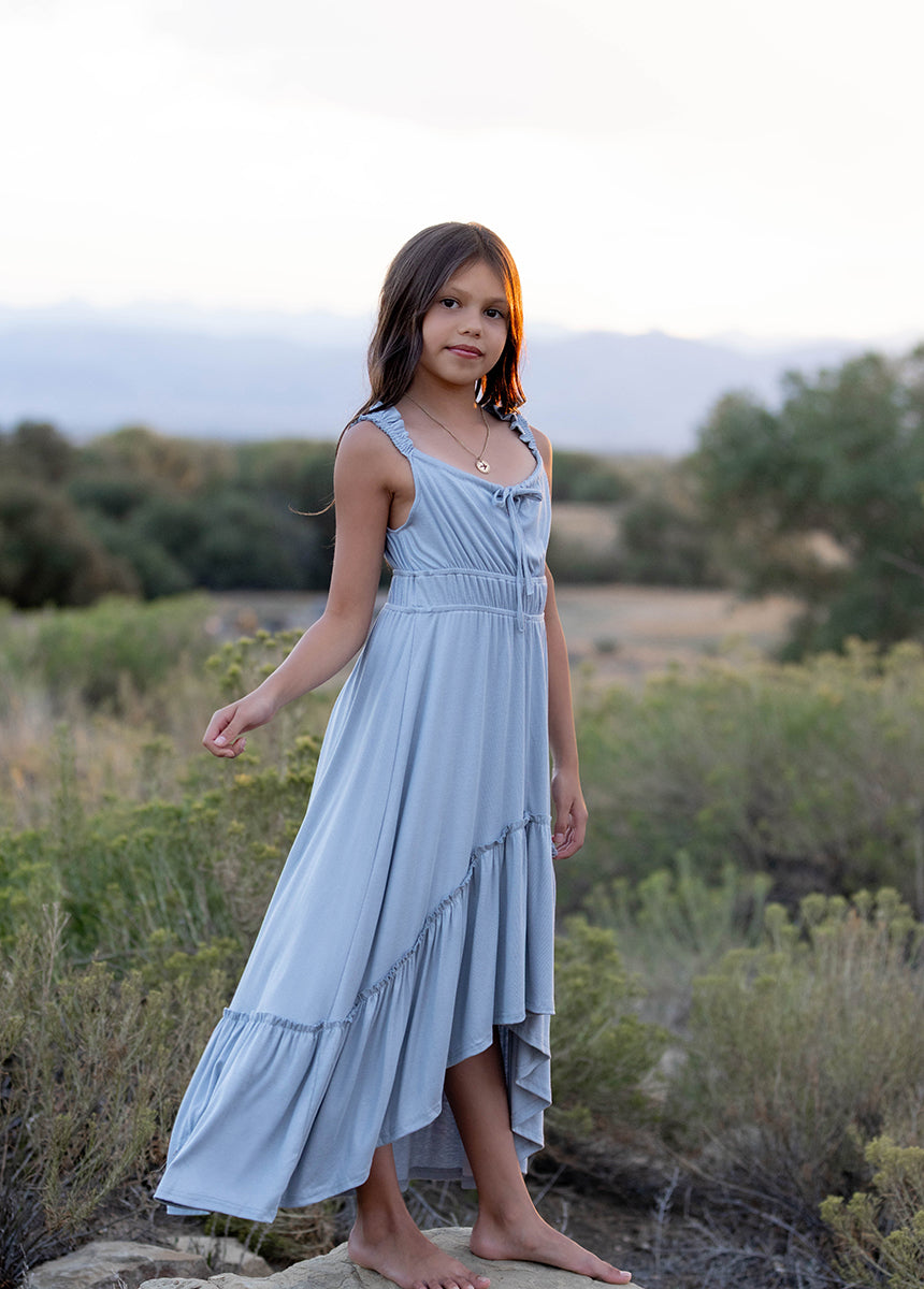 Alora Dress in Pale Blue