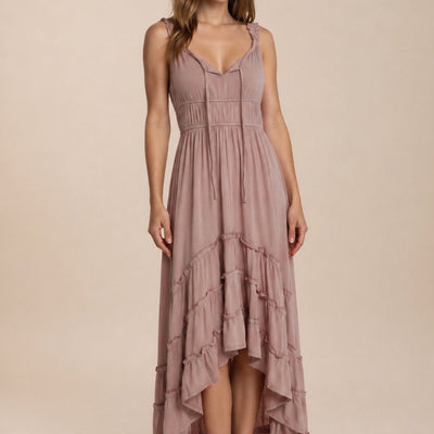 Alouette Dress in Nude Pink
