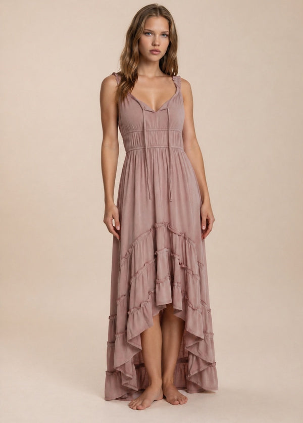 Alouette Dress in Nude Pink