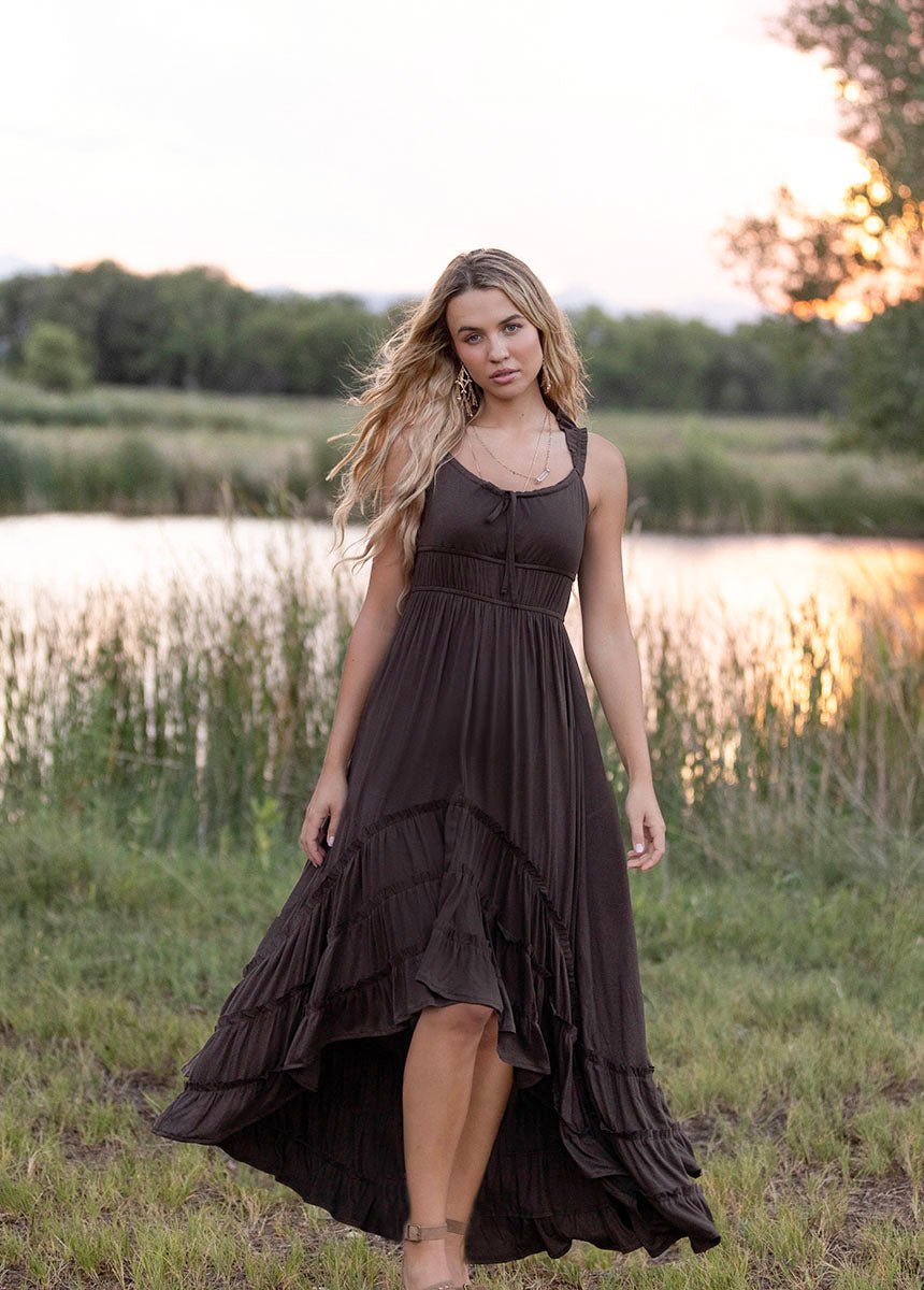 Alouette Dress in Charcoal