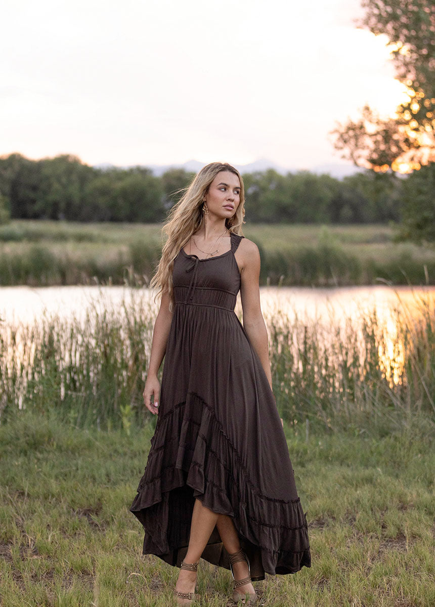 Alouette Dress in Charcoal