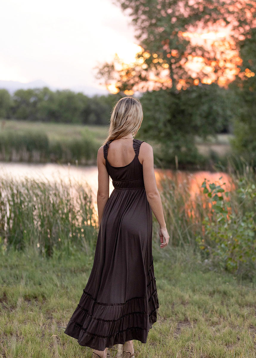 Alouette Dress in Charcoal