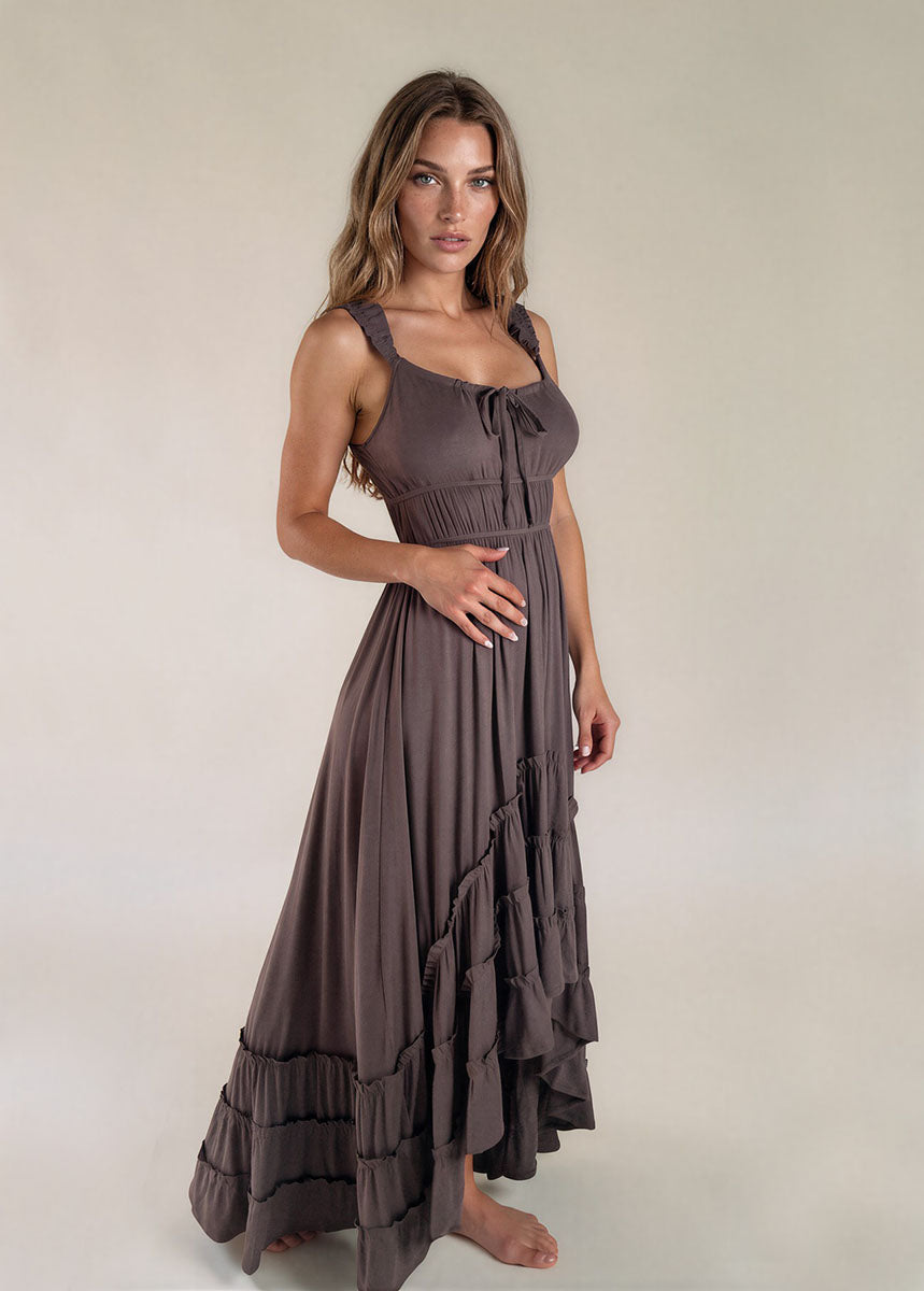 Alouette Dress in Charcoal