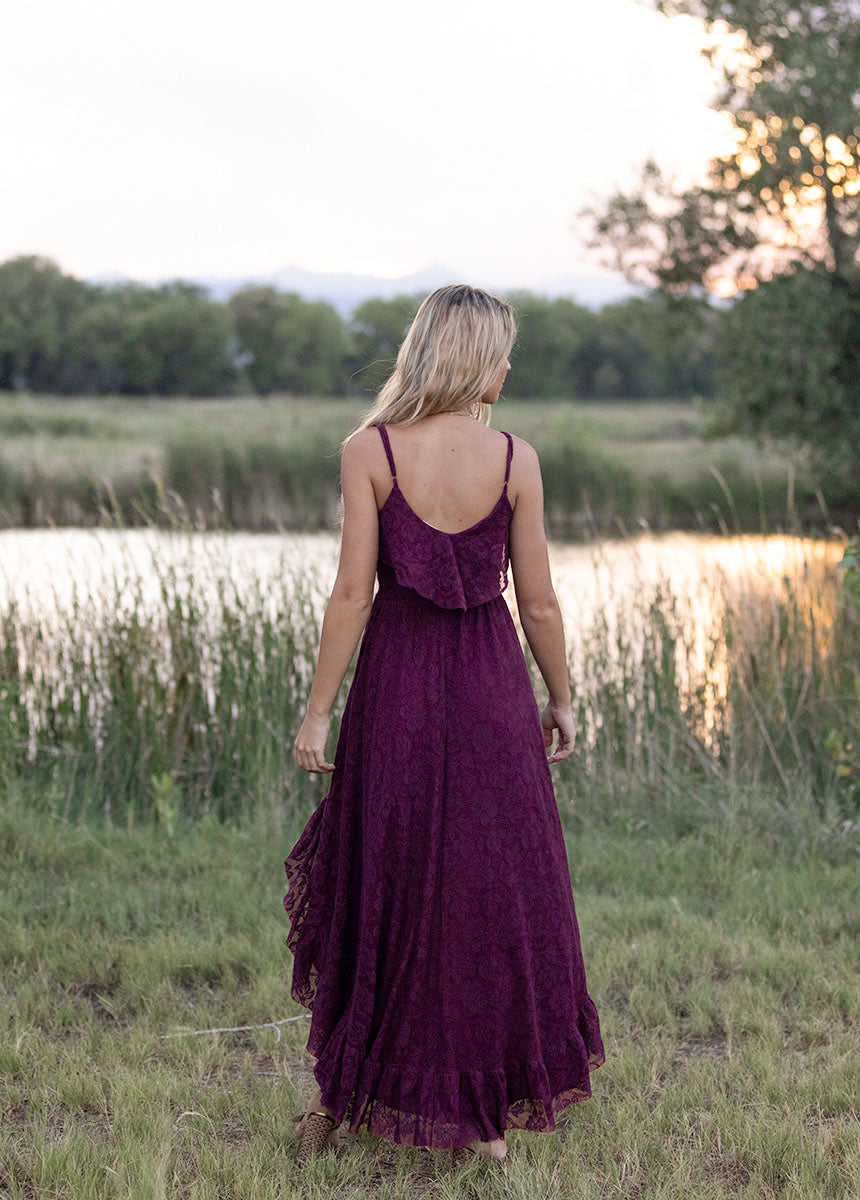 Amalee Dress in Burgundy