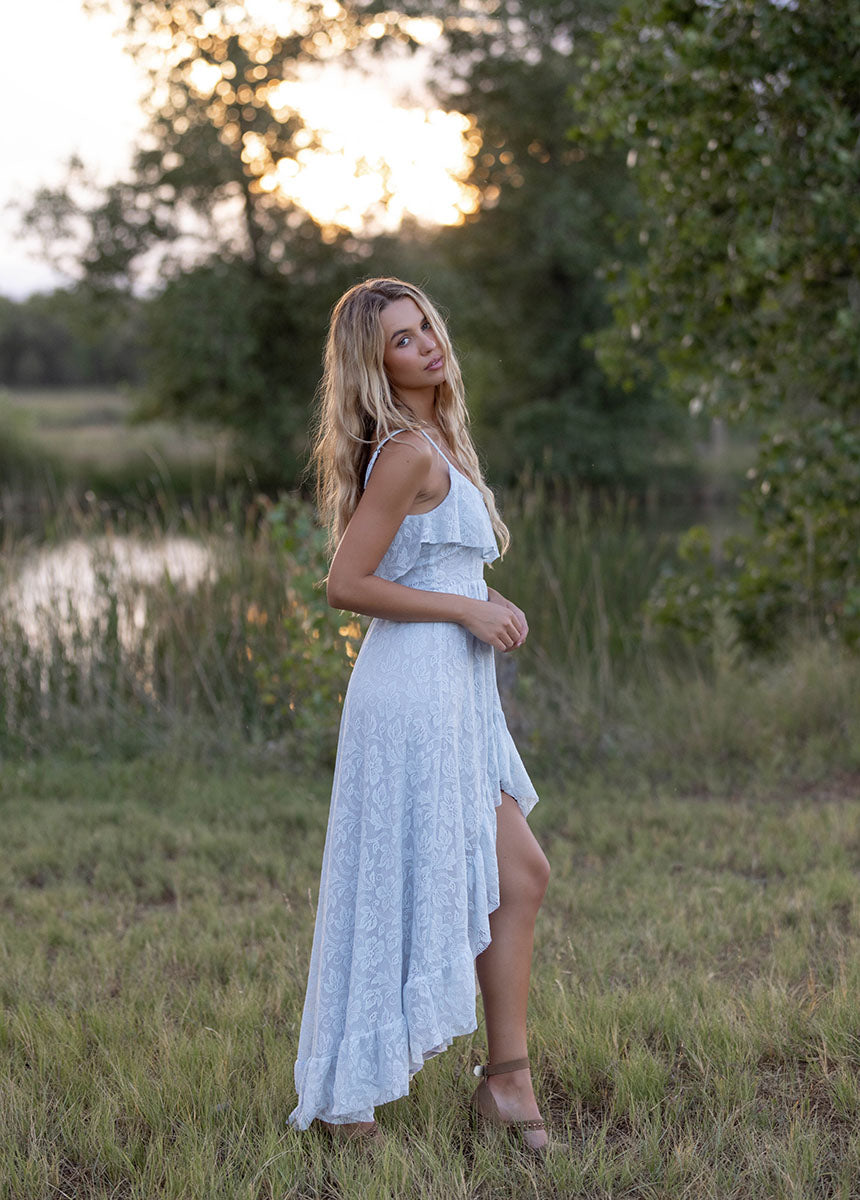 Amalee Dress in Ice Blue