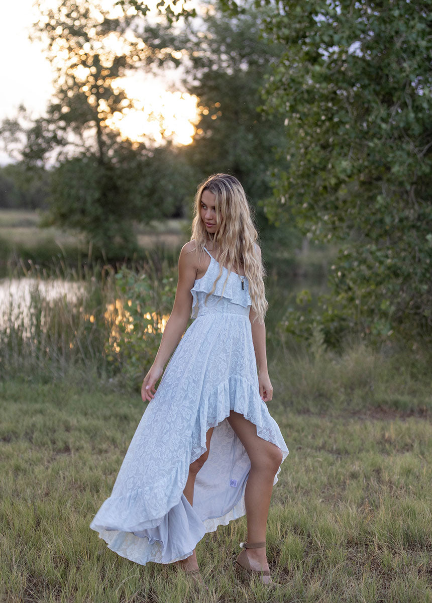 Amalee Dress in Ice Blue