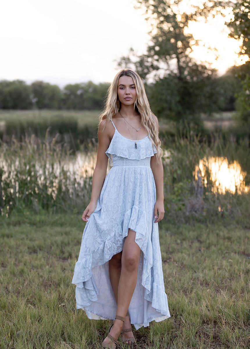 Amalee Dress in Ice Blue