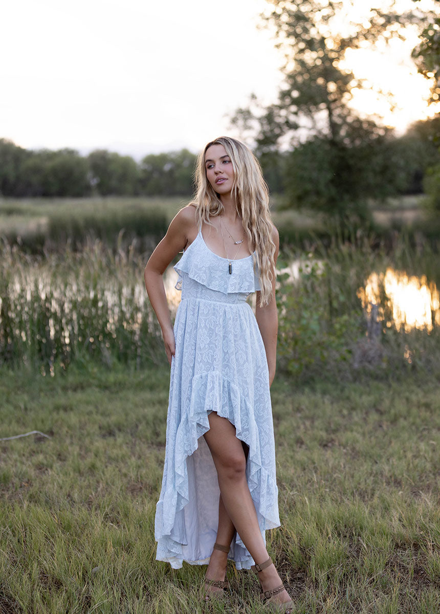Amalee Dress in Ice Blue