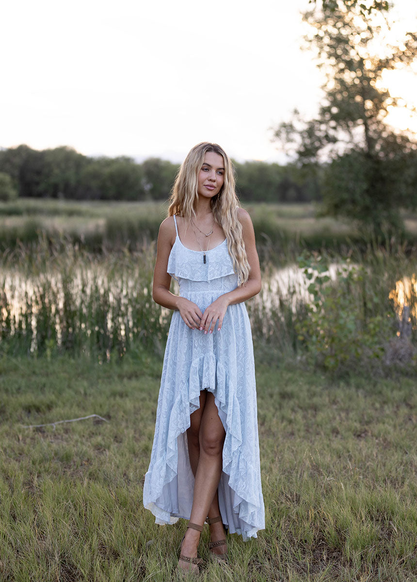 Amalee Dress in Ice Blue
