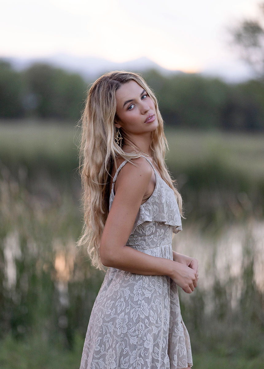 Amalee Dress in Oyster