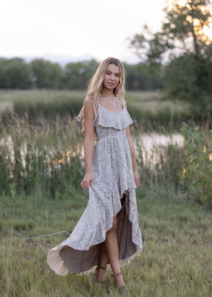 Amalee Dress in Oyster