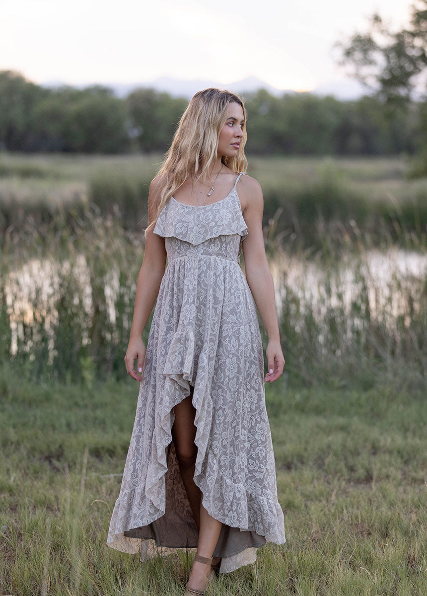 Amalee Dress in Oyster