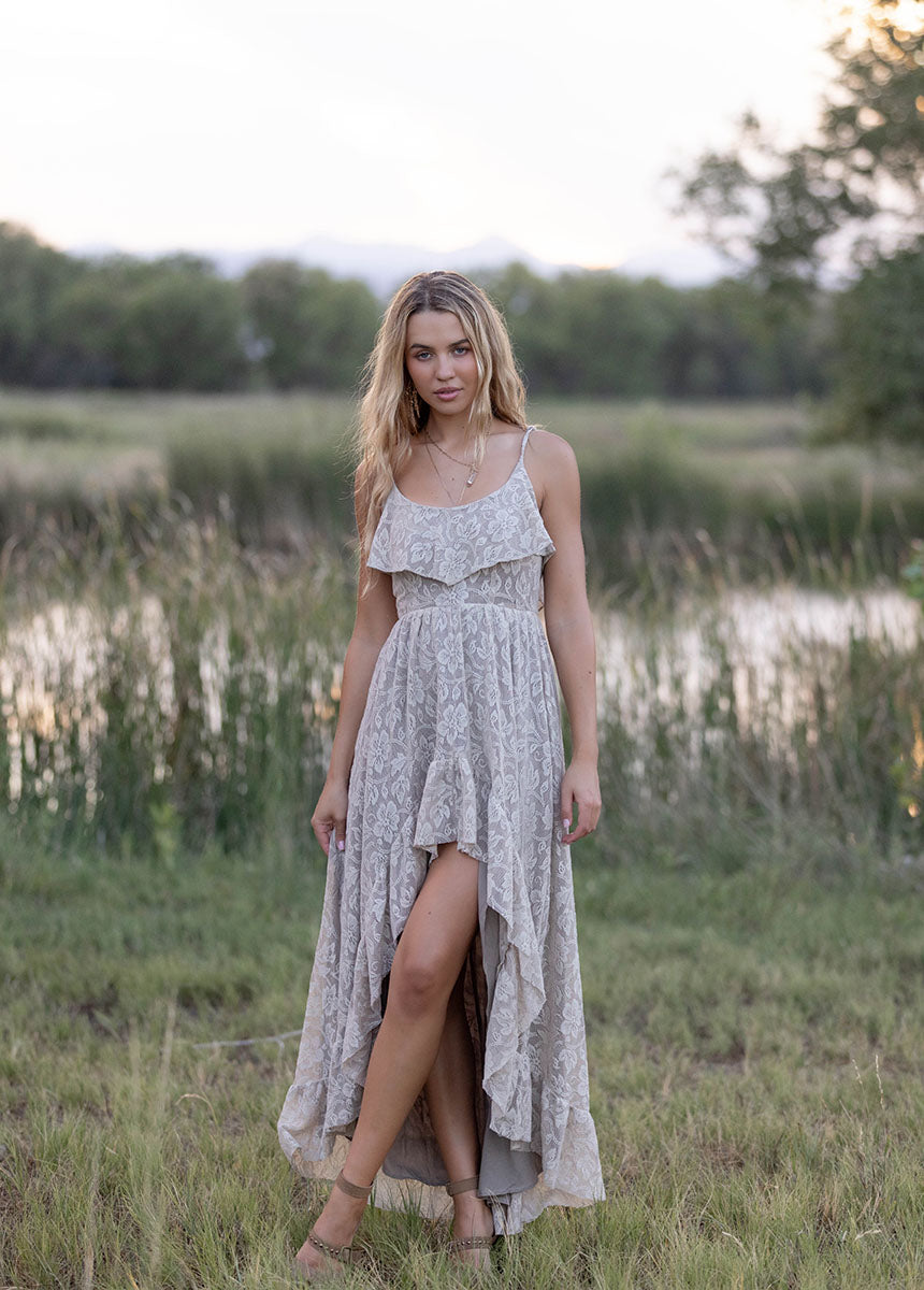 Amalee Dress in Oyster