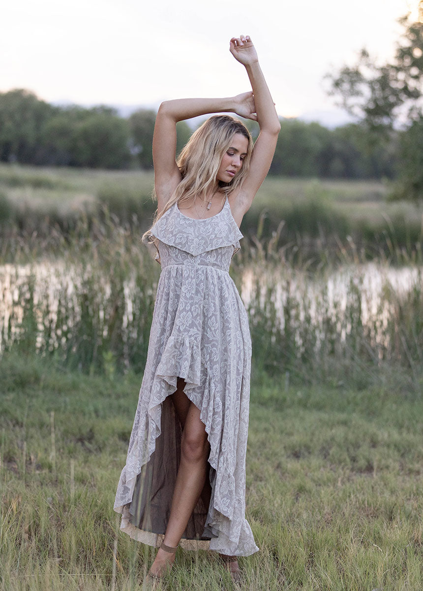 Amalee Dress in Oyster