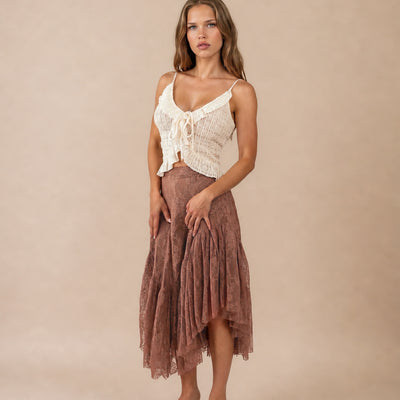 Candy Skirt in Lace Rosette