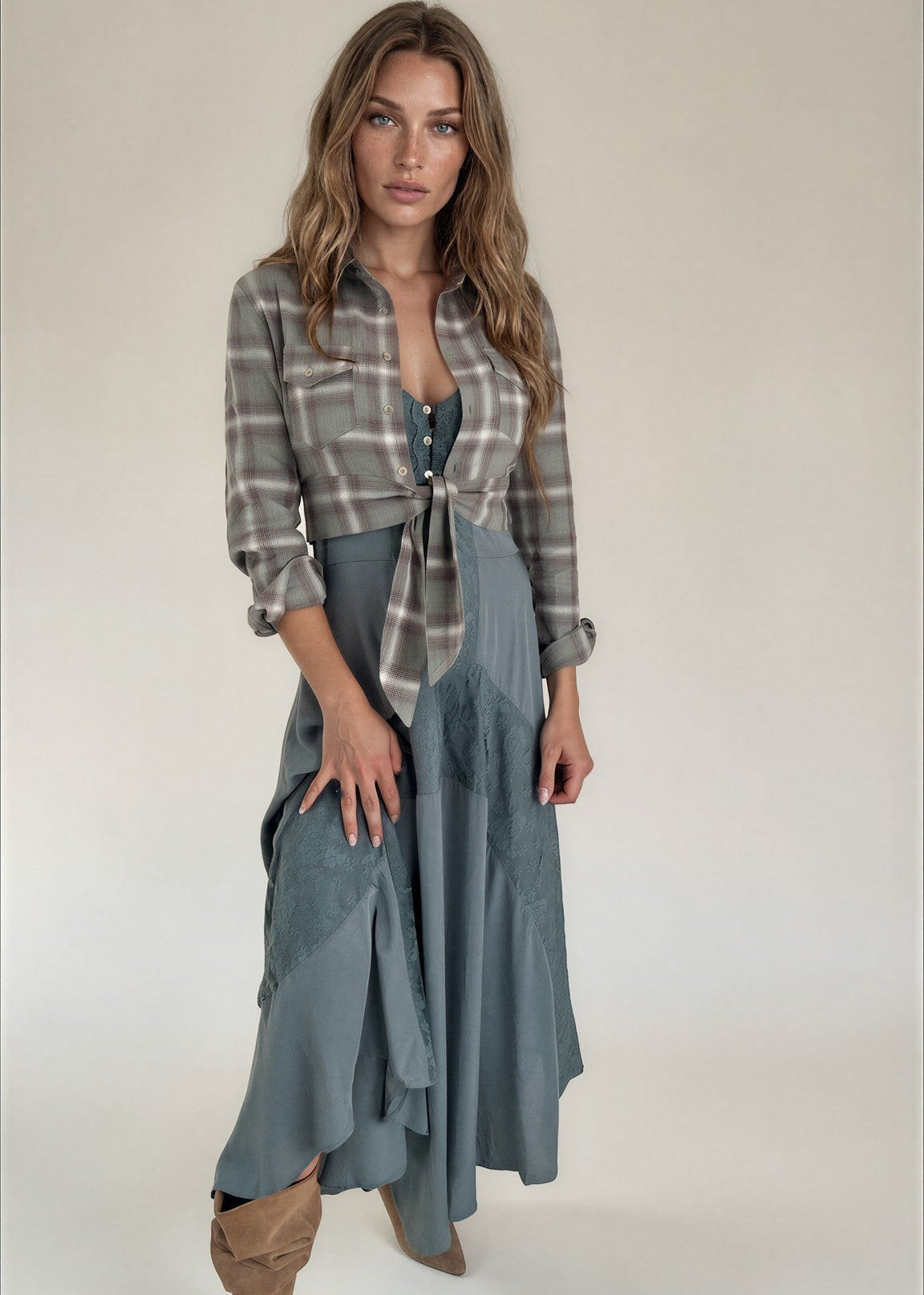 Eirini Dress in Agave