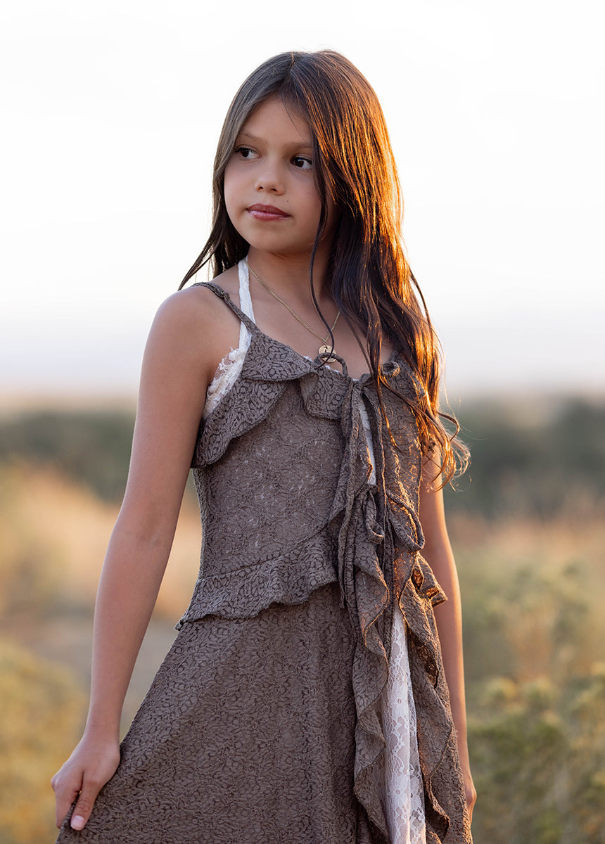 Celia Top in Taupe