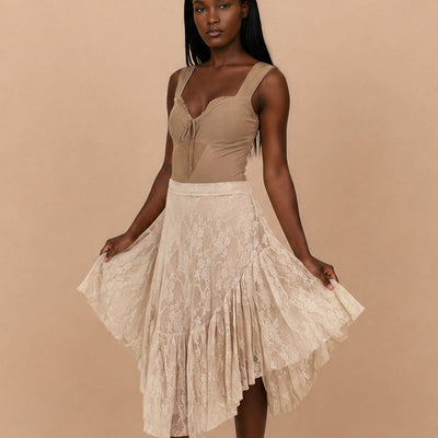 Candy Skirt in Lace Oat