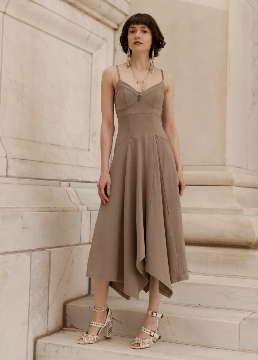 Circe Dress in Oyster