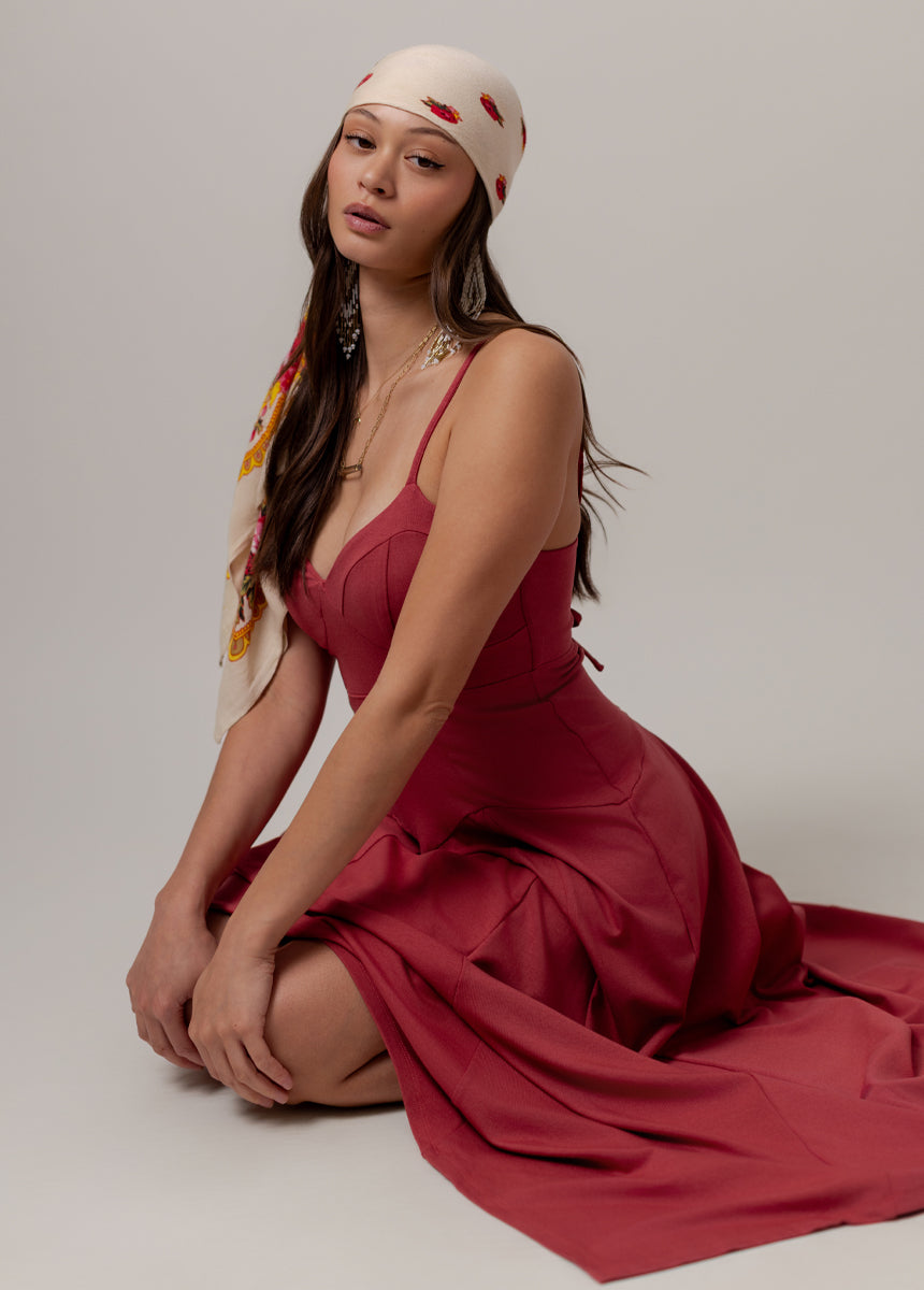 Circe Dress in Rose