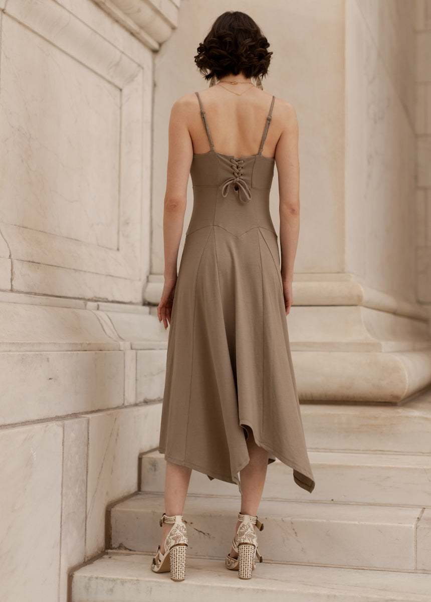 Circe Dress in Oyster