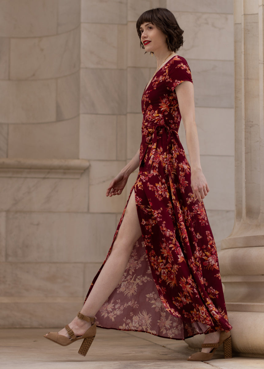 Colby Dress in Ruby Floral