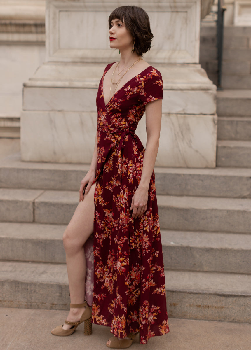 Colby Dress in Ruby Floral