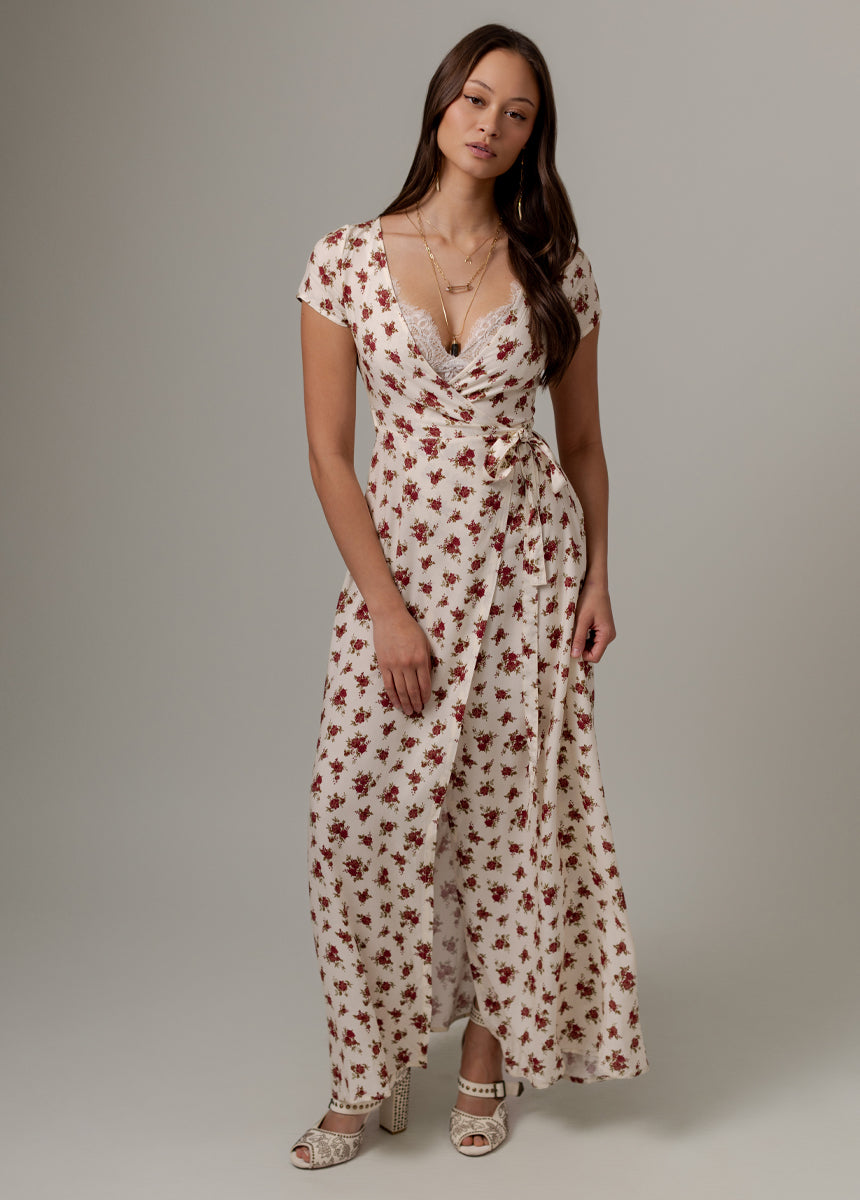 Colby Dress in Cream Floral