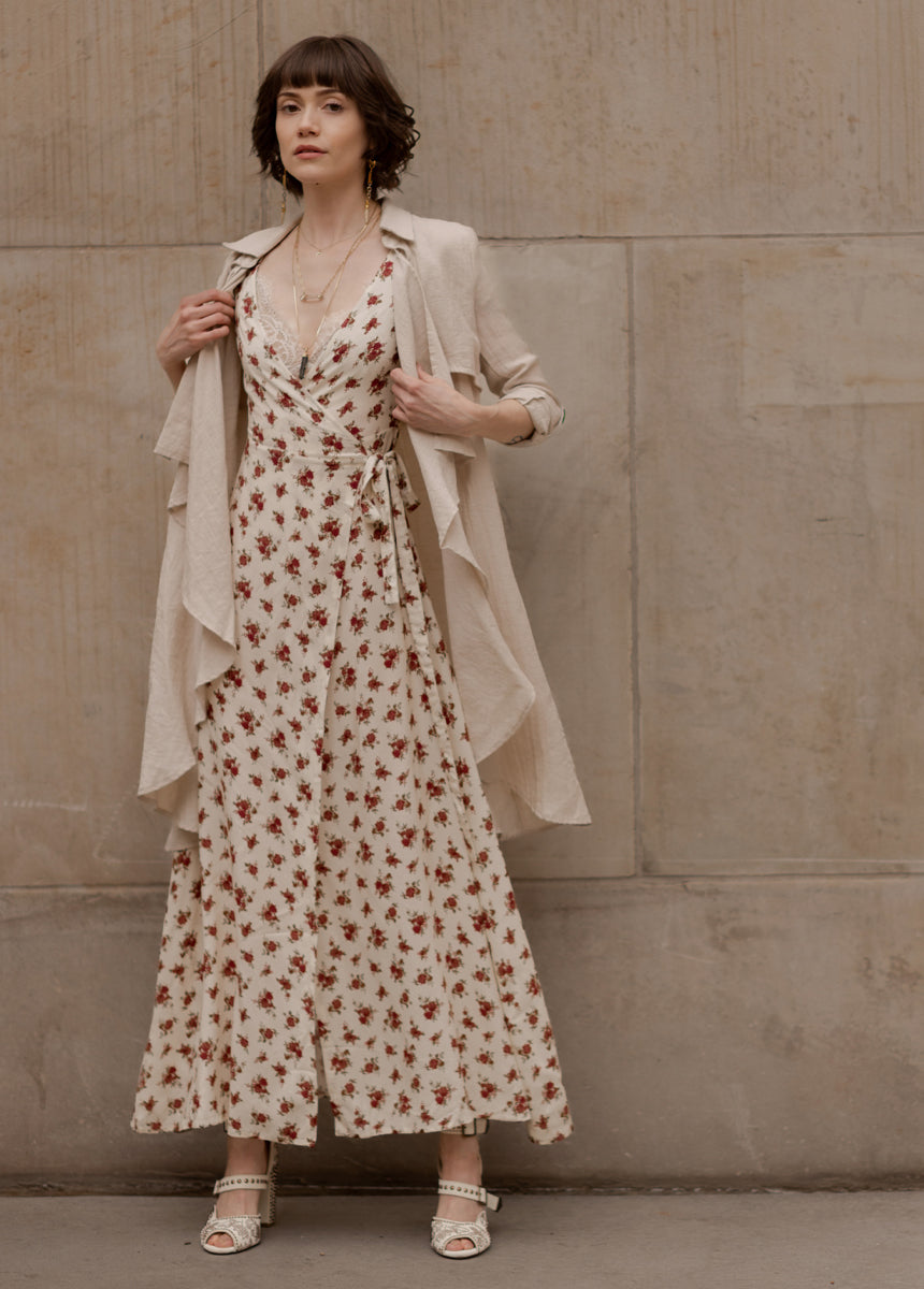 Colby Dress in Cream Floral