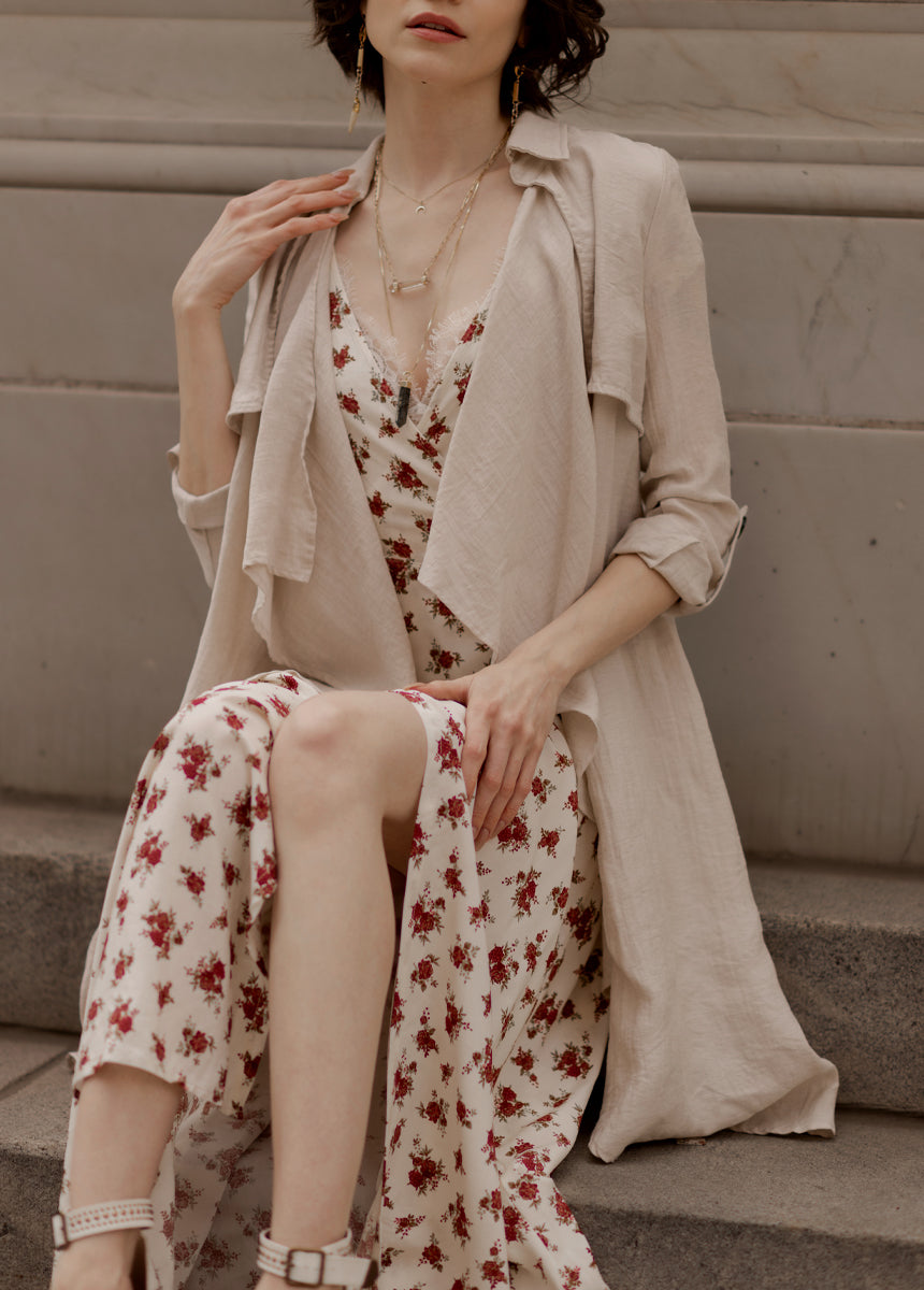 Colby Dress in Cream Floral