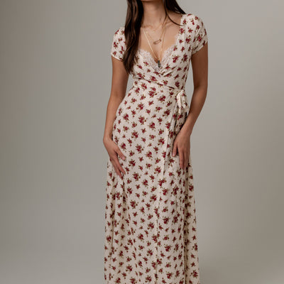 Colby Dress in Cream Floral