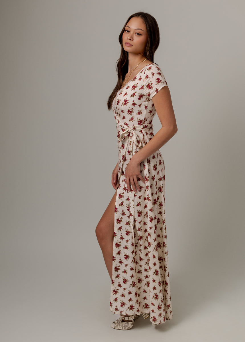 Colby Dress in Cream Floral