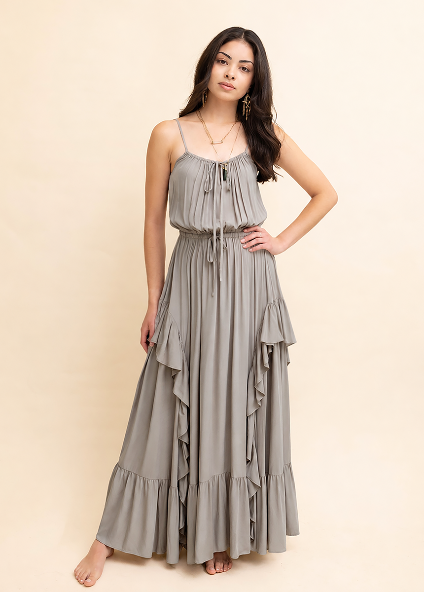 Contessa Dress in Taupe