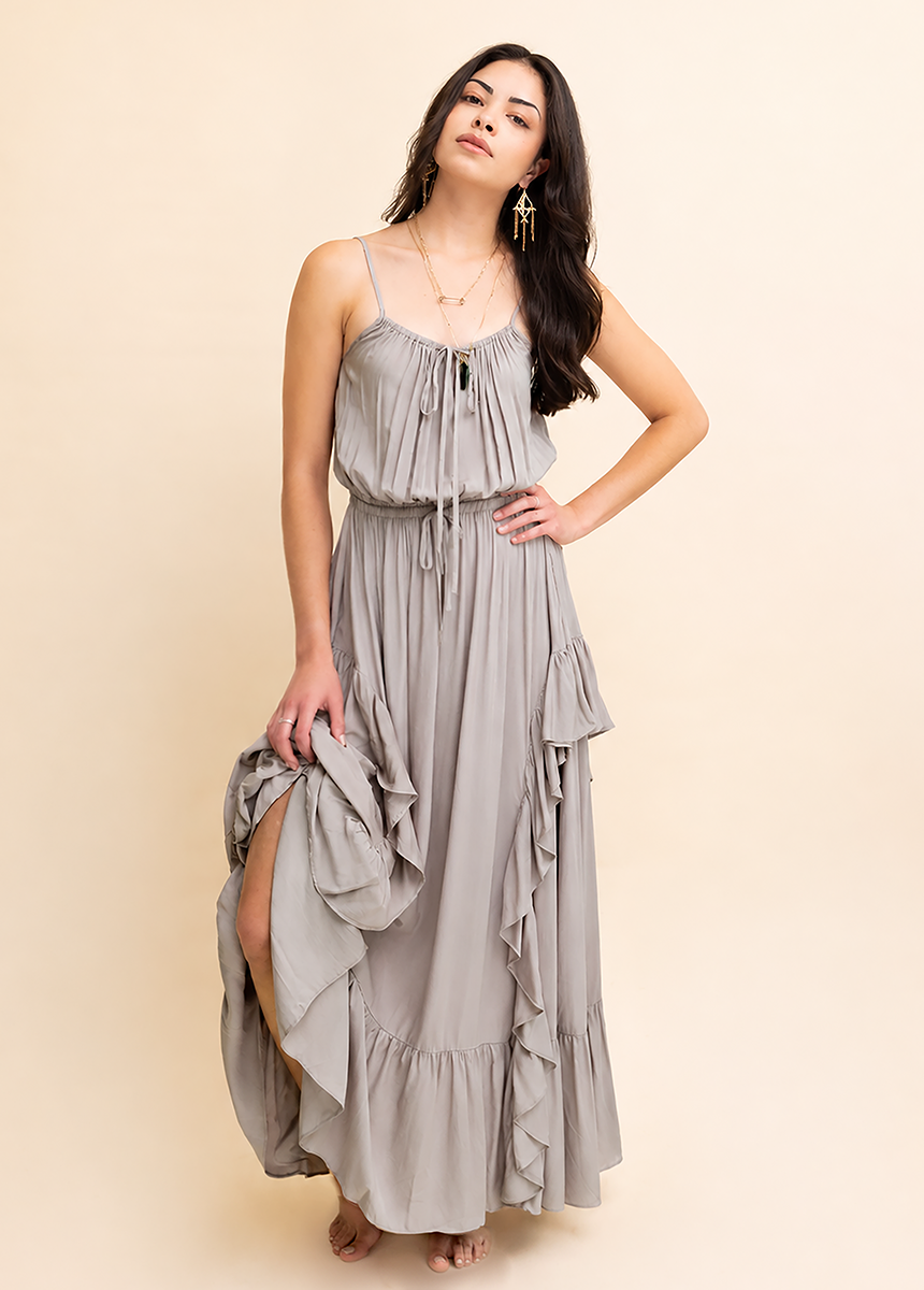 Contessa Dress in Taupe