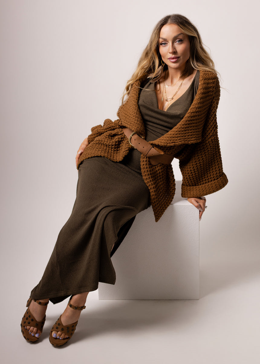 Hadara Dress in Moss